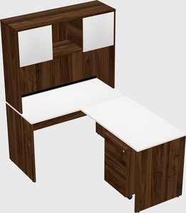 L-shaped office desk