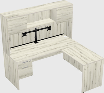 L-shaped office desk