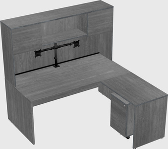 L-shaped office desk