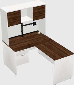 L-shaped office desk