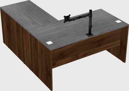 L-shaped office desk