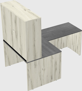 L-shaped office desk