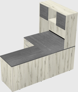 L-shaped office desk