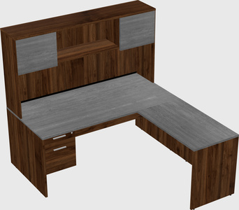 L-shaped office desk