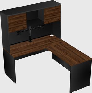 L-shaped office desk