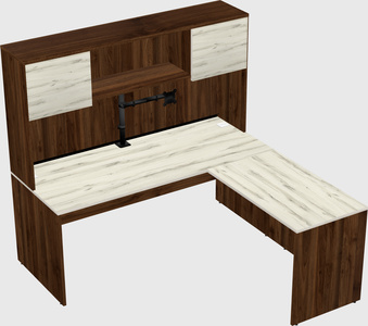 L-shaped office desk