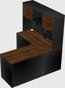 L-shaped office desk