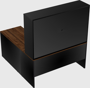 L-shaped office desk