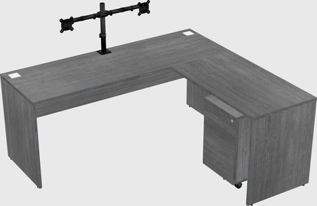 L-shaped office desk
