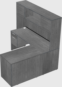L-shaped office desk