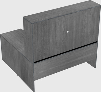 L-shaped office desk