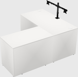 L-shaped office desk