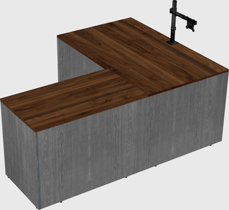 L-shaped office desk