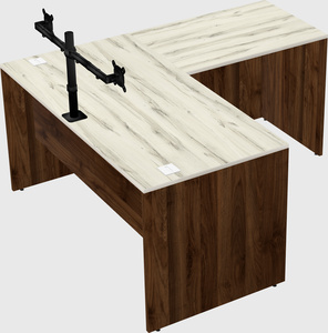 L-shaped office desk