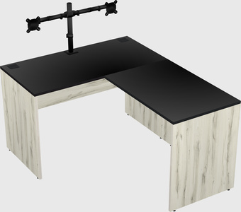 L-shaped office desk