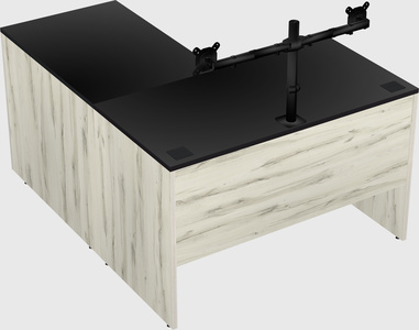 L-shaped office desk