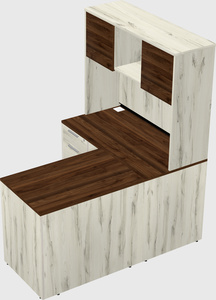L-shaped office desk