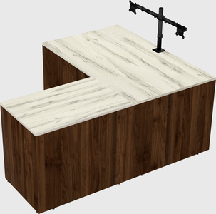 L-shaped office desk