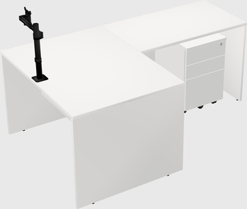 L-shaped office desk
