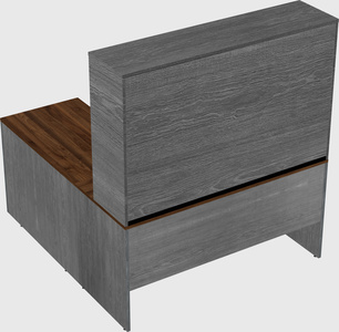 L-shaped office desk