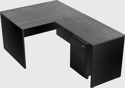 L-shaped office desk
