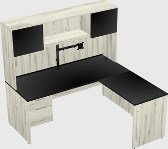 L-shaped office desk