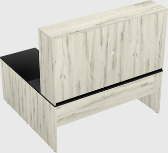 L-shaped office desk