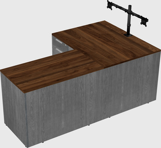 L-shaped office desk