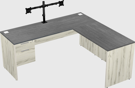L-shaped office desk