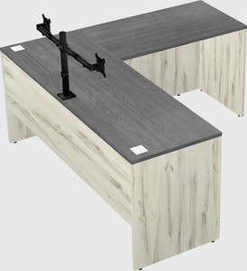 L-shaped office desk