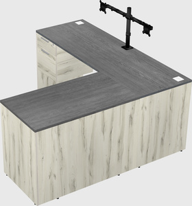 L-shaped office desk