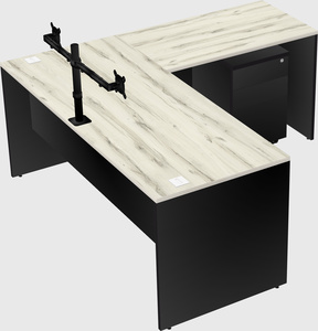 L-shaped office desk