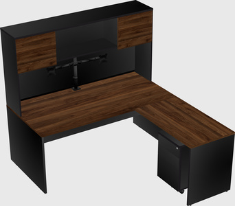L-shaped office desk