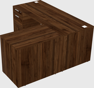 L-shaped office desk