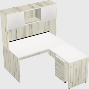 L-shaped office desk