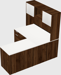 L-shaped office desk