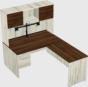 L-shaped office desk