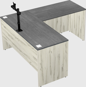 L-shaped office desk