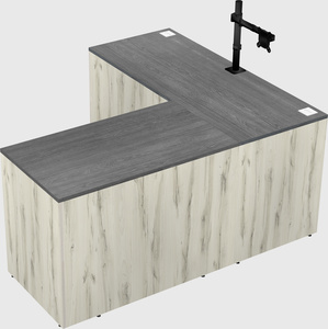L-shaped office desk