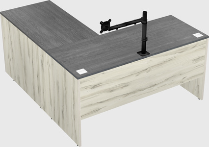 L-shaped office desk