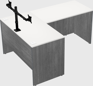 L-shaped office desk