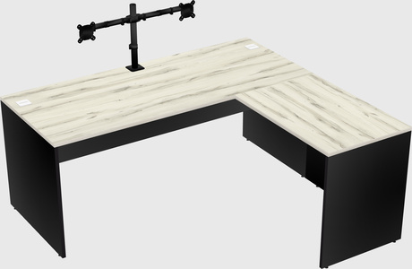 L-shaped office desk