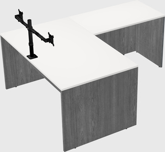 L-shaped office desk