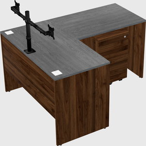 L-shaped office desk