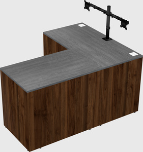 L-shaped office desk