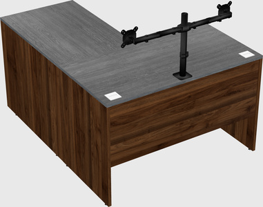 L-shaped office desk