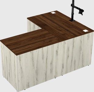 L-shaped office desk