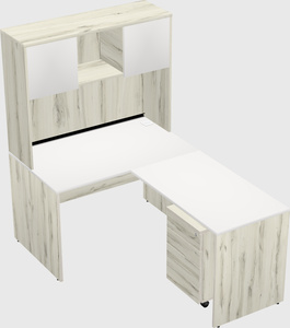 L-shaped office desk
