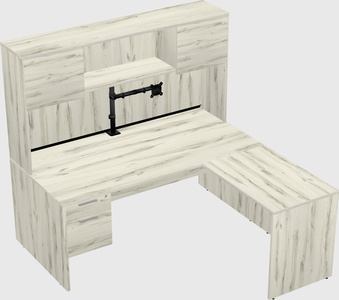 L-shaped office desk