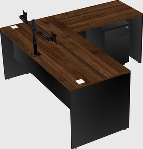 L-shaped office desk